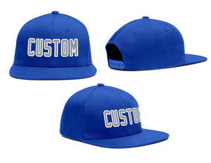 Custom Royal Gray-White Casual Sport Baseball Cap