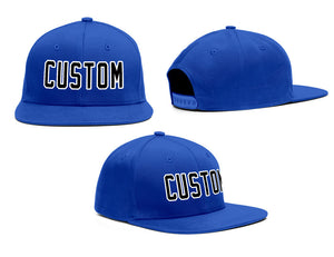 custom Royal Black White Casual Sport Baseball Cap