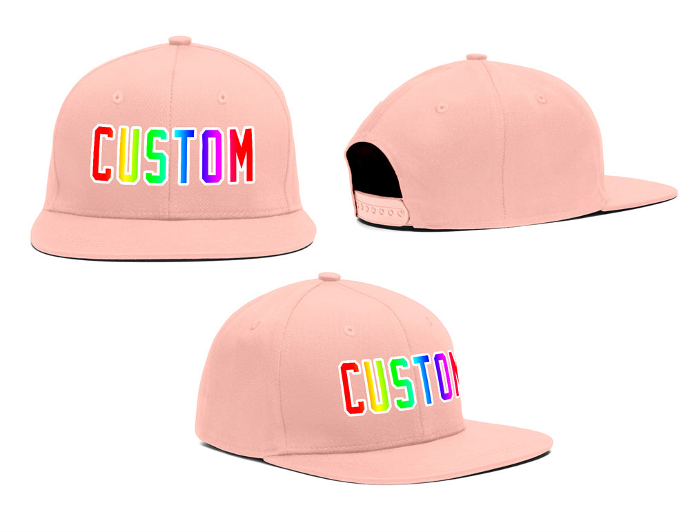 Casquette de baseball sport décontracté dégradé rose personnalisé