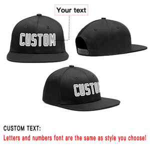 Custom Black Gray-White Outdoor Sport Baseball Cap