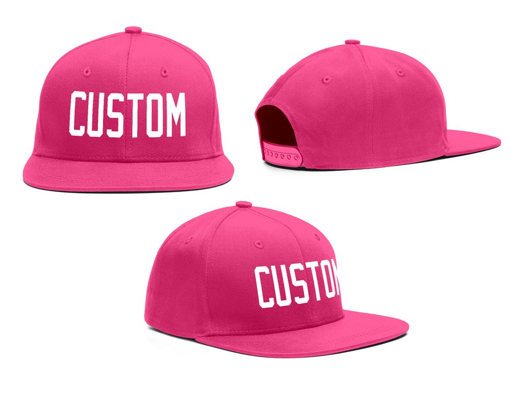 Custom Pink-White Outdoor Sport Baseball Cap