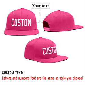 Custom Pink-White Outdoor Sport Baseball Cap