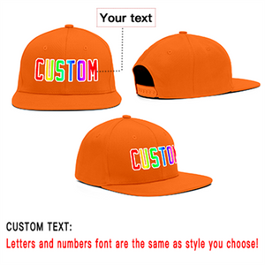 Custom Orange Gradient Outdoor Sport Baseball Cap