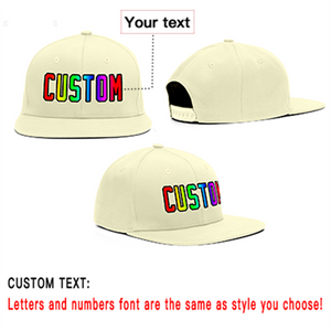 Custom Cream Gradient Outdoor Sport Baseball Cap