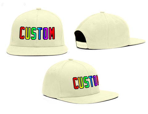 Custom Cream Gradient Outdoor Sport Baseball Cap