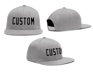 Custom Gray Black Outdoor Sport Baseball Cap