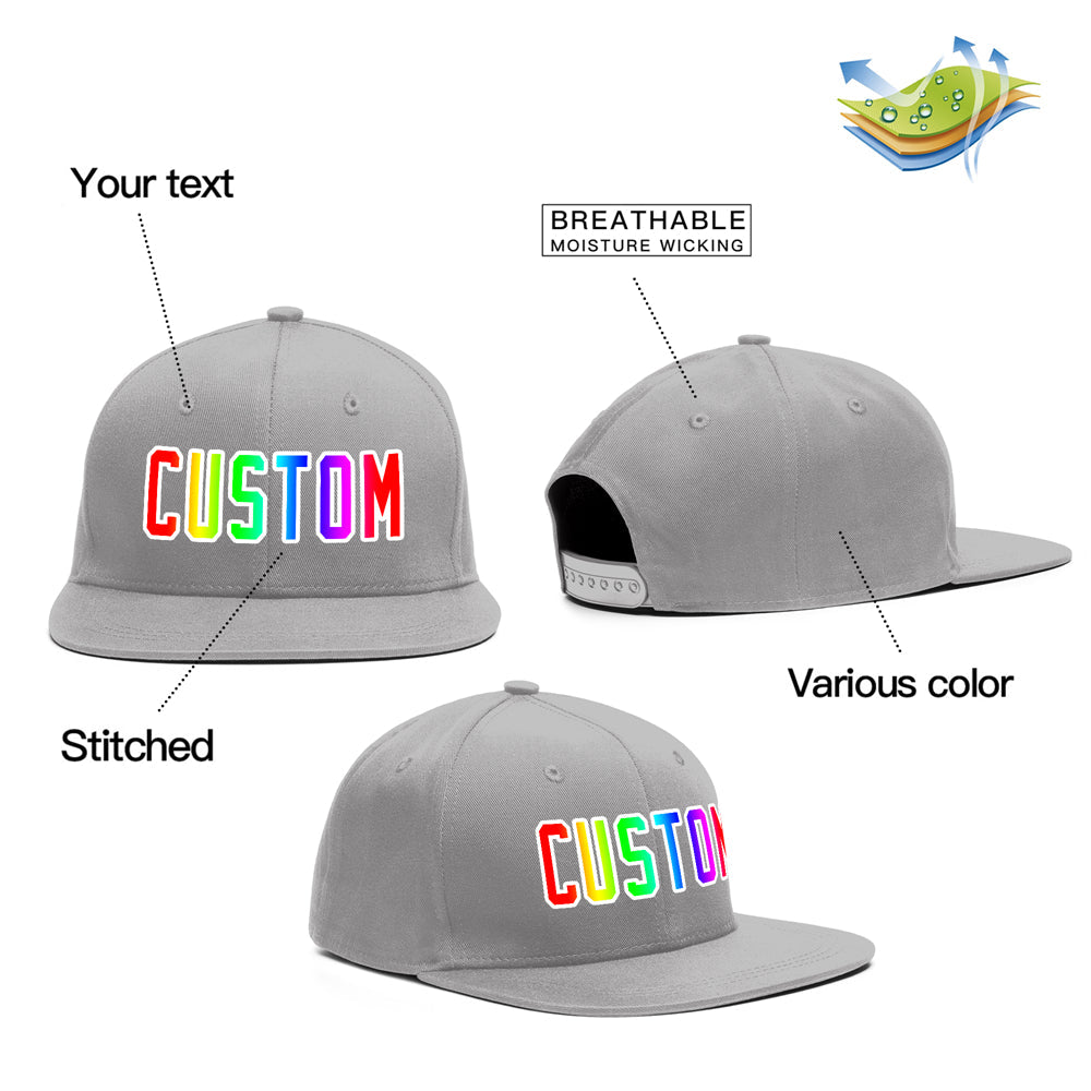 Custom Purple Gradient Outdoor Sport Baseball Cap