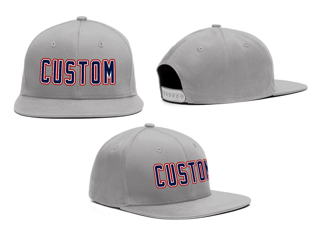 Custom Purple Navy-Red Outdoor Sport Baseball Cap