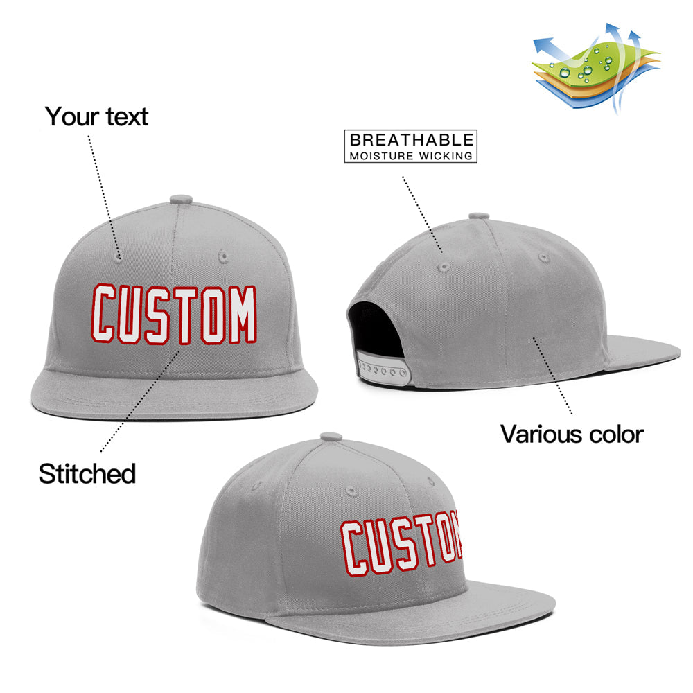 Custom Purple White-Red Outdoor Sport Baseball Cap