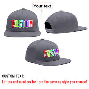 Custom Dark Gray Gradient Outdoor Sport Baseball Cap