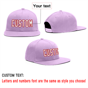 Custom Purple White-Red Outdoor Sport Baseball Cap