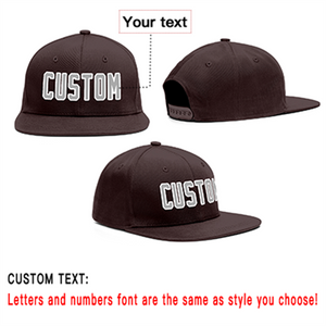 Custom Brown Grey-White Outdoor Sport Baseball Cap