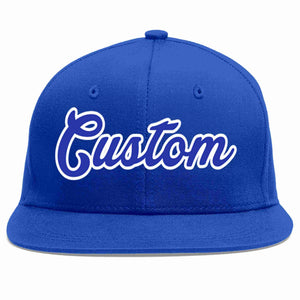 Custom Royal Royal-White Casual Sport Baseball Cap