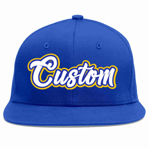 Custom Royal White-Royal Casual Sport Baseball Cap