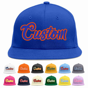 Casquette de baseball de sport décontractée Royal Royal-Orange personnalisée