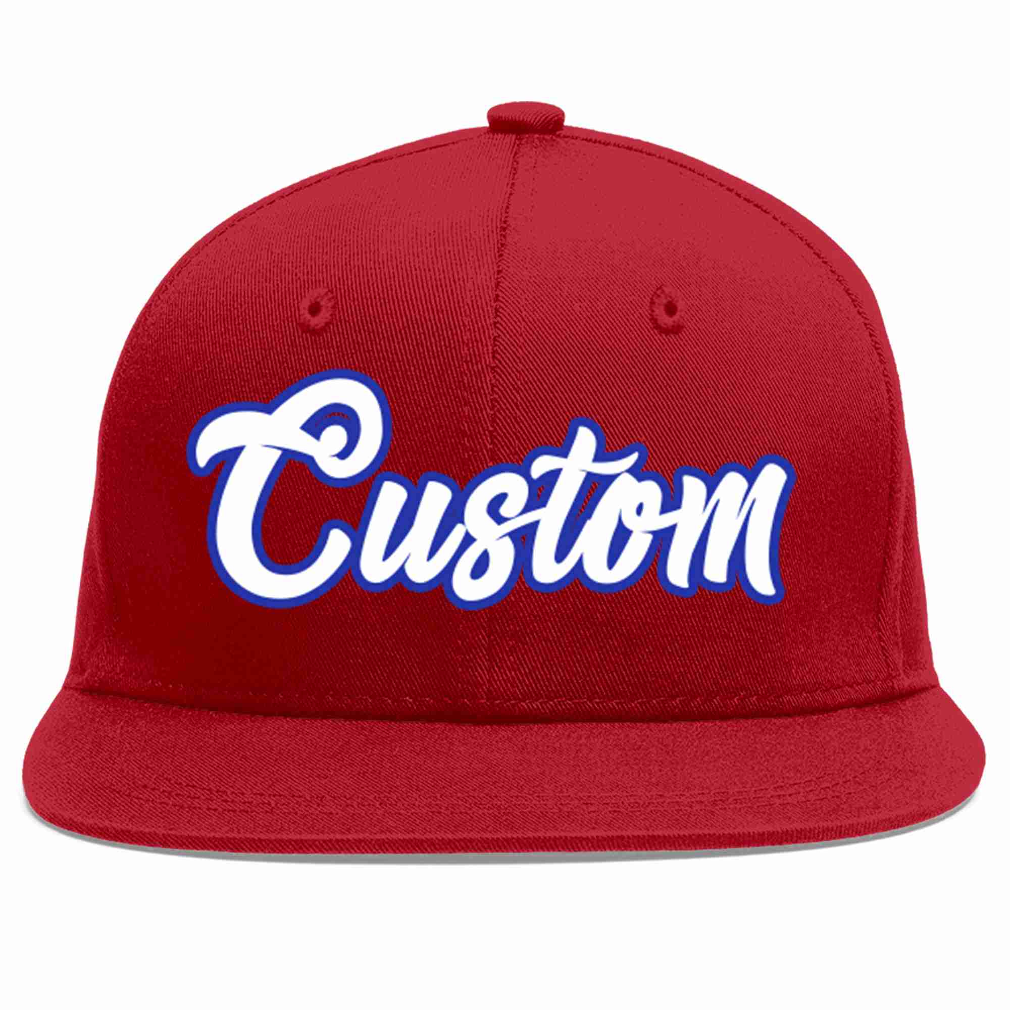 Custom Red White-Royal Casual Sport Baseball Cap