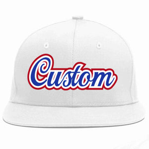 Casquette de baseball sport décontractée blanche royale-blanche personnalisée