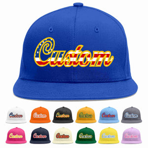 Custom Royal USA-Gold Casual Sport Baseball Cap