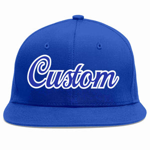 Custom Royal Royal-White Casual Sport Baseball Cap