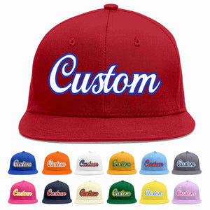 Custom Red White-Royal Casual Sport Baseball Cap