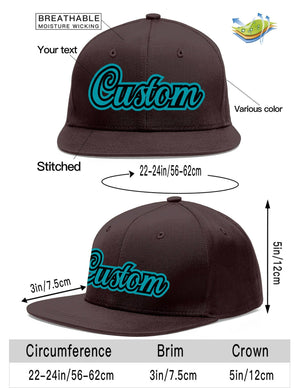 Custom Purple White-Kelly Green Flat Eaves Sport Baseball Cap