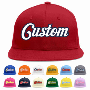 Casquette de baseball sport décontractée rouge blanc-marine personnalisée