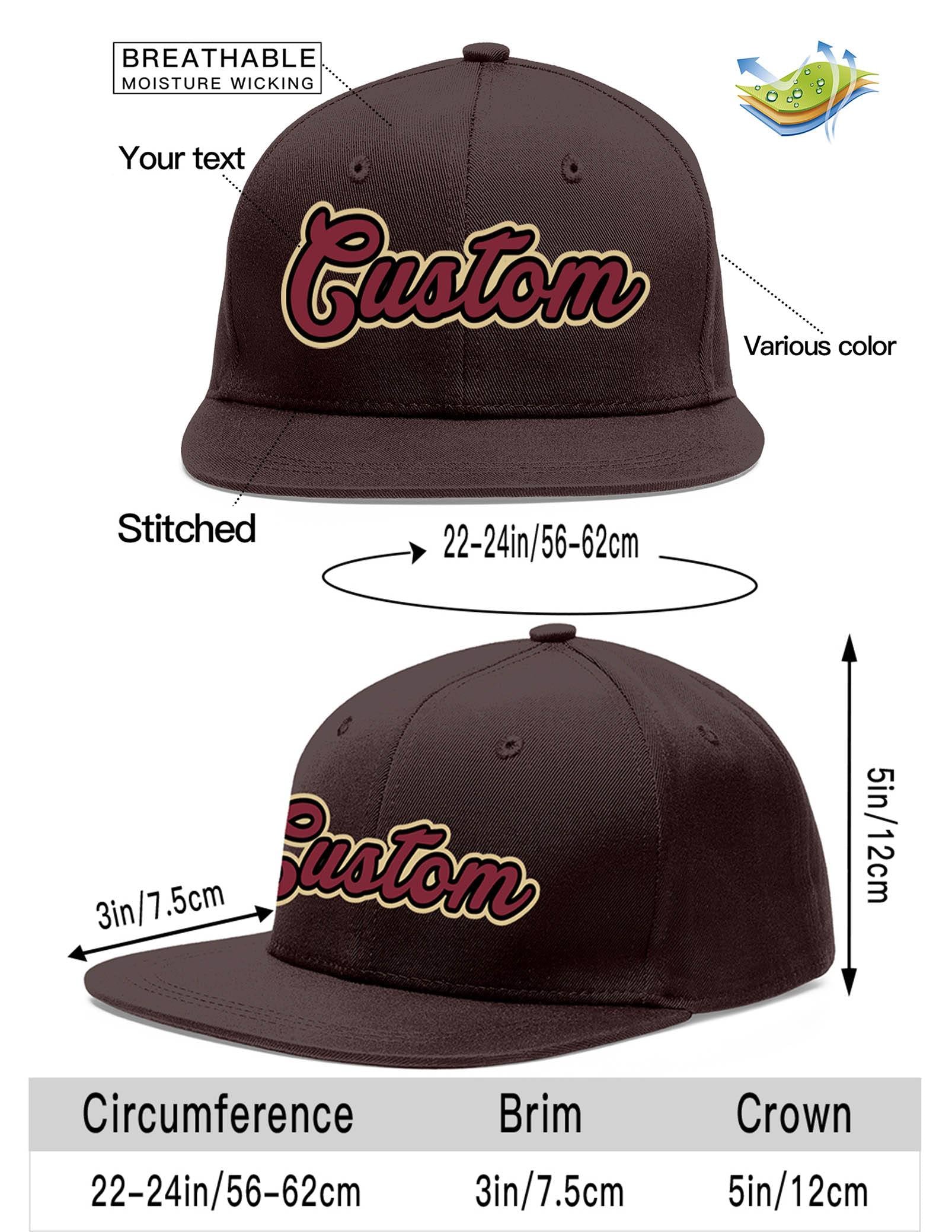 Custom Purple White-Black Flat Eaves Sport Baseball Cap