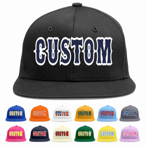 Custom Black Navy-White Casual Sport Baseball Cap