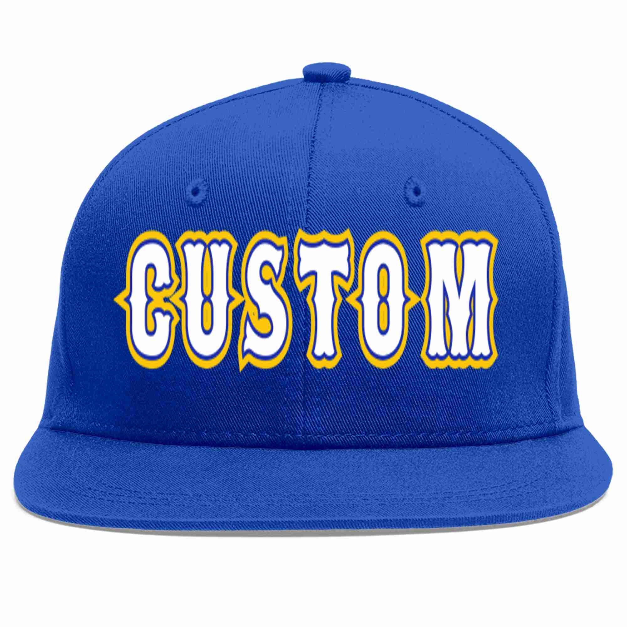 Custom Royal White-Royal Casual Sport Baseball Cap