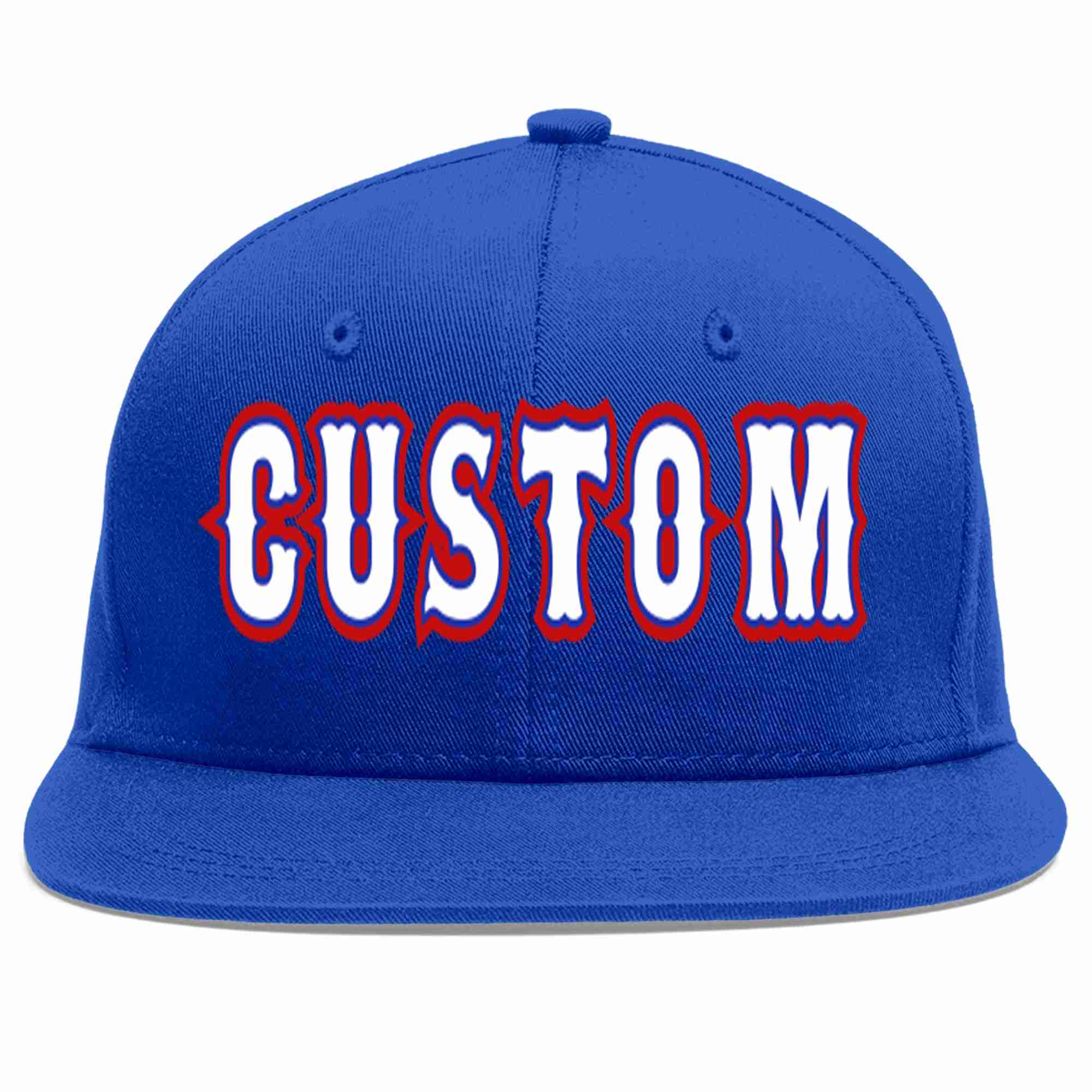 Custom Royal White-Royal Casual Sport Baseball Cap