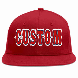 Casquette de baseball sport décontractée rouge rouge-marine personnalisée