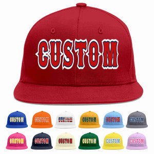 Casquette de baseball sport décontractée rouge rouge-marine personnalisée