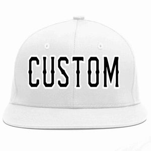 Casquette de baseball sport décontractée blanc noir-blanc personnalisée