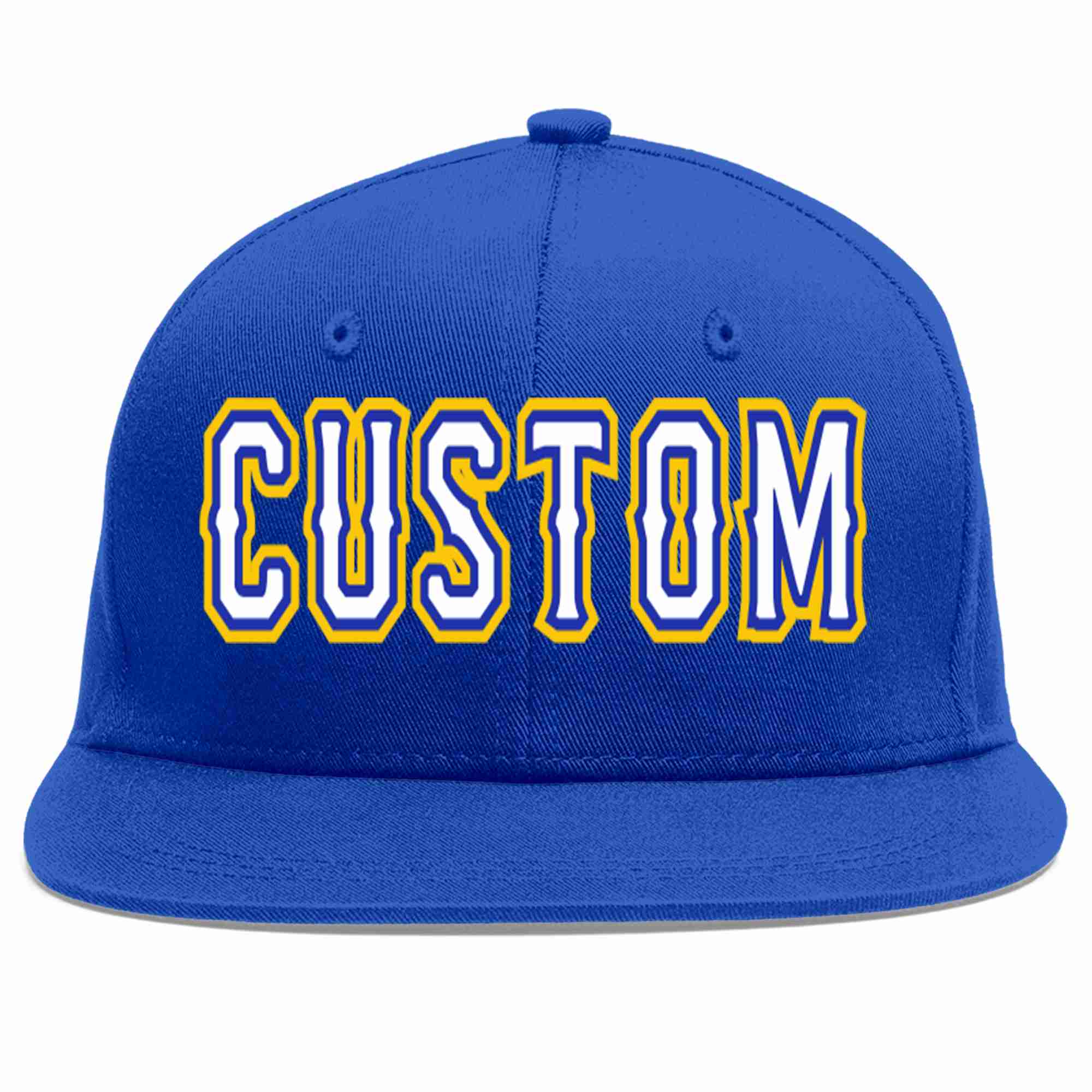 Custom Royal White-Royal Casual Sport Baseball Cap