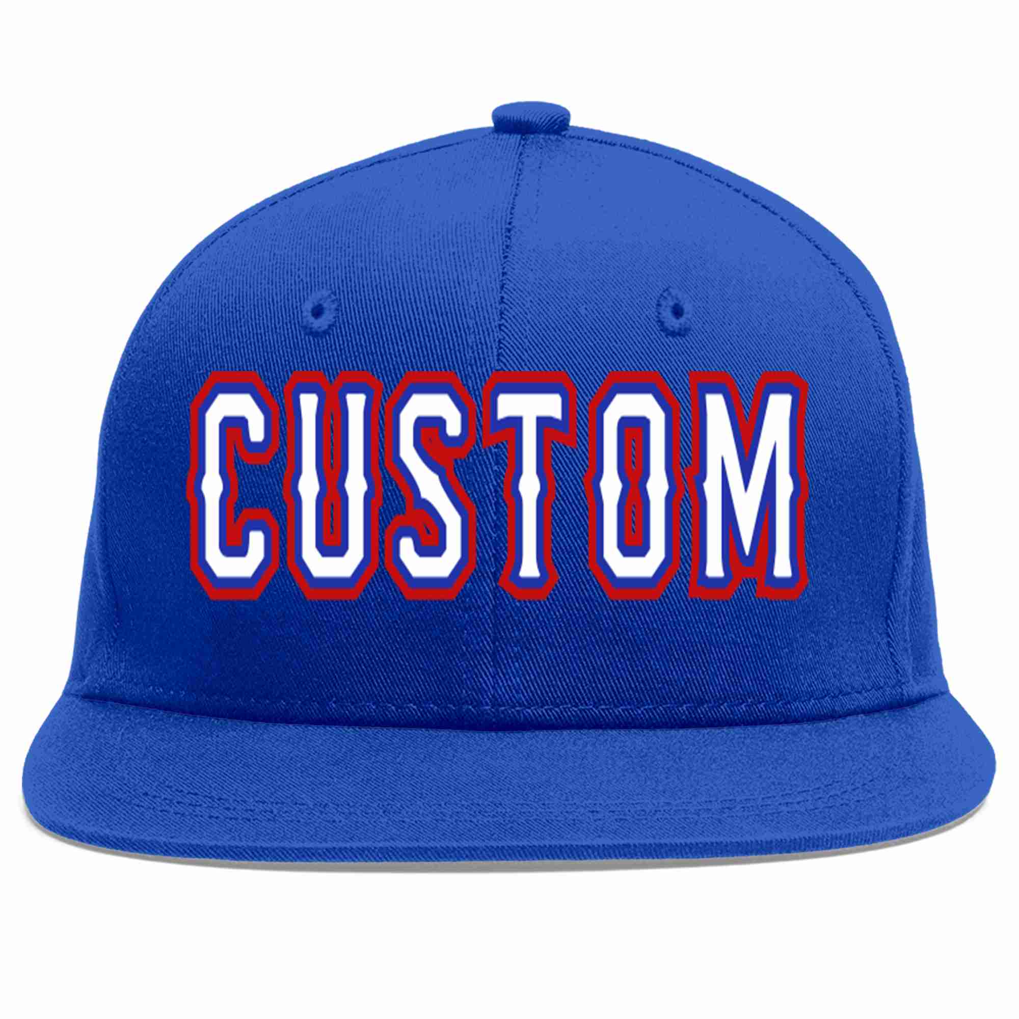 Custom Royal White-Royal Casual Sport Baseball Cap