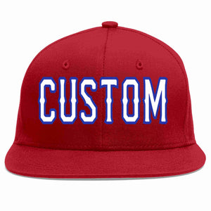 Custom Red White-Royal Casual Sport Baseball Cap