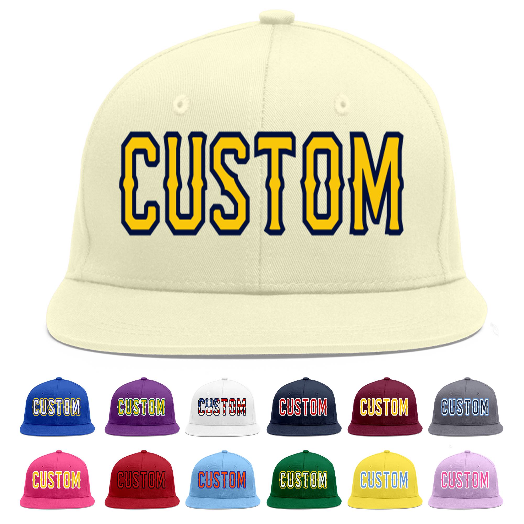 VINTAGE SNAPBACK CREAM/ KELLY GREEN (SALE) - Bulk-Caps Wholesale