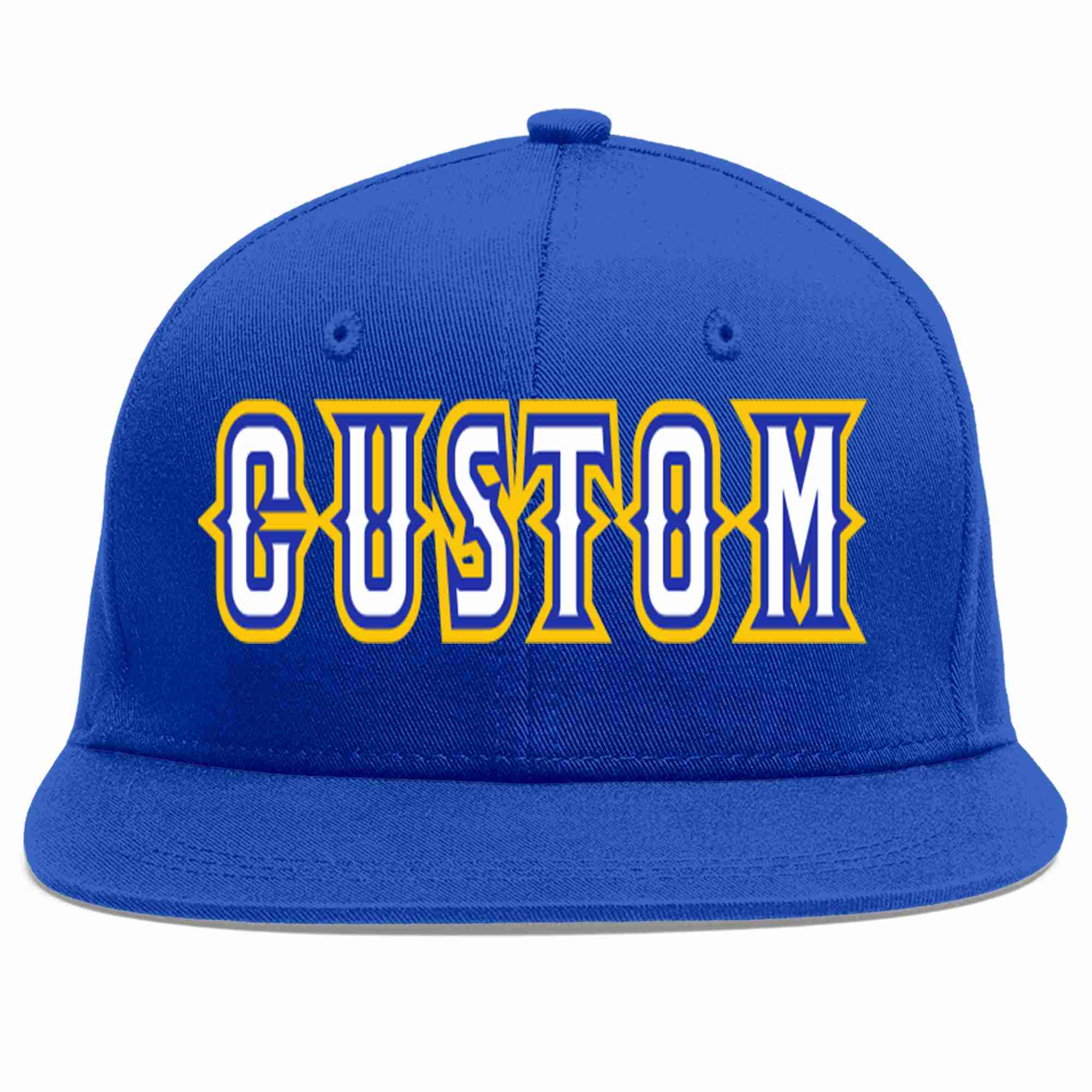 Custom Royal White-Royal Casual Sport Baseball Cap