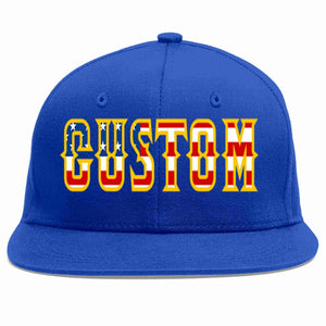 Custom Royal USA-Gold Casual Sport Baseball Cap