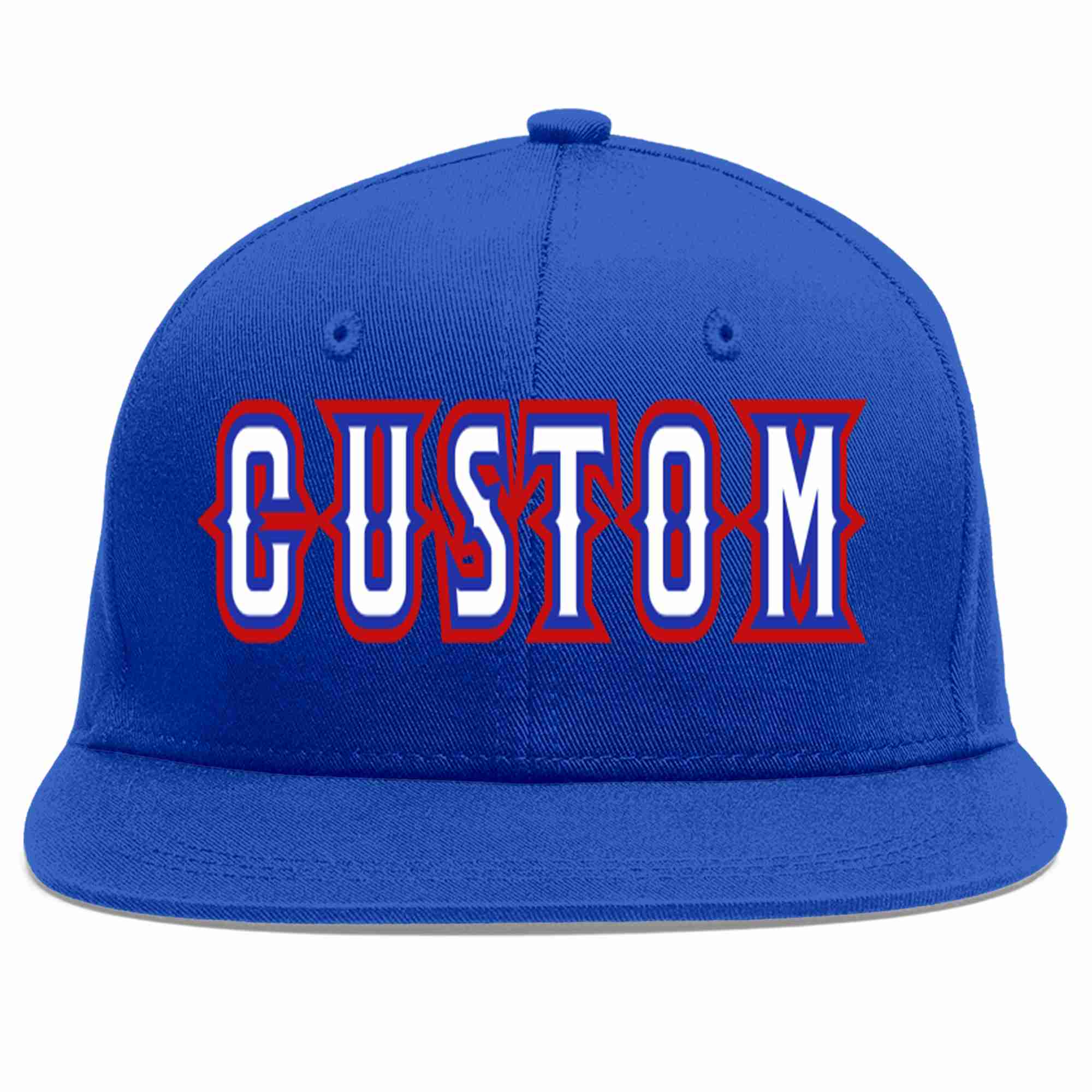 Custom Royal White-Royal Casual Sport Baseball Cap