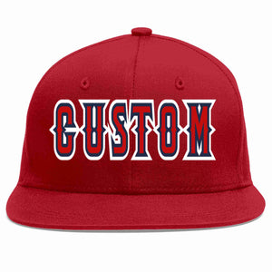 Casquette de baseball sport décontractée rouge rouge-marine personnalisée