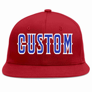 Custom Red Royal-White Casual Sport Baseball Cap