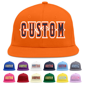 Casquette de baseball sport personnalisée orange marine-orange