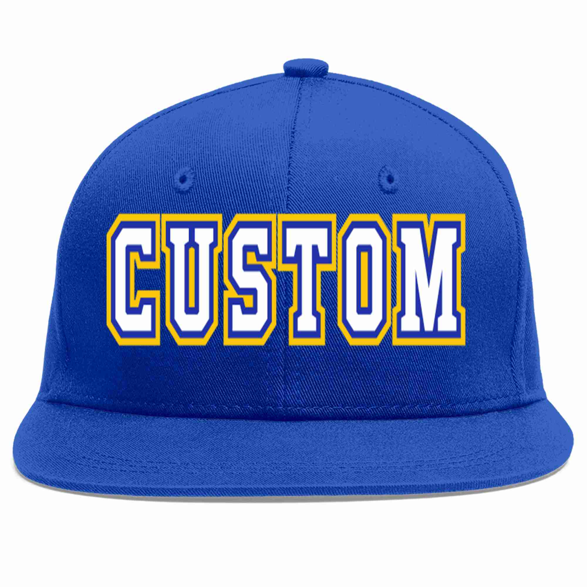 Custom Royal White-Royal Casual Sport Baseball Cap