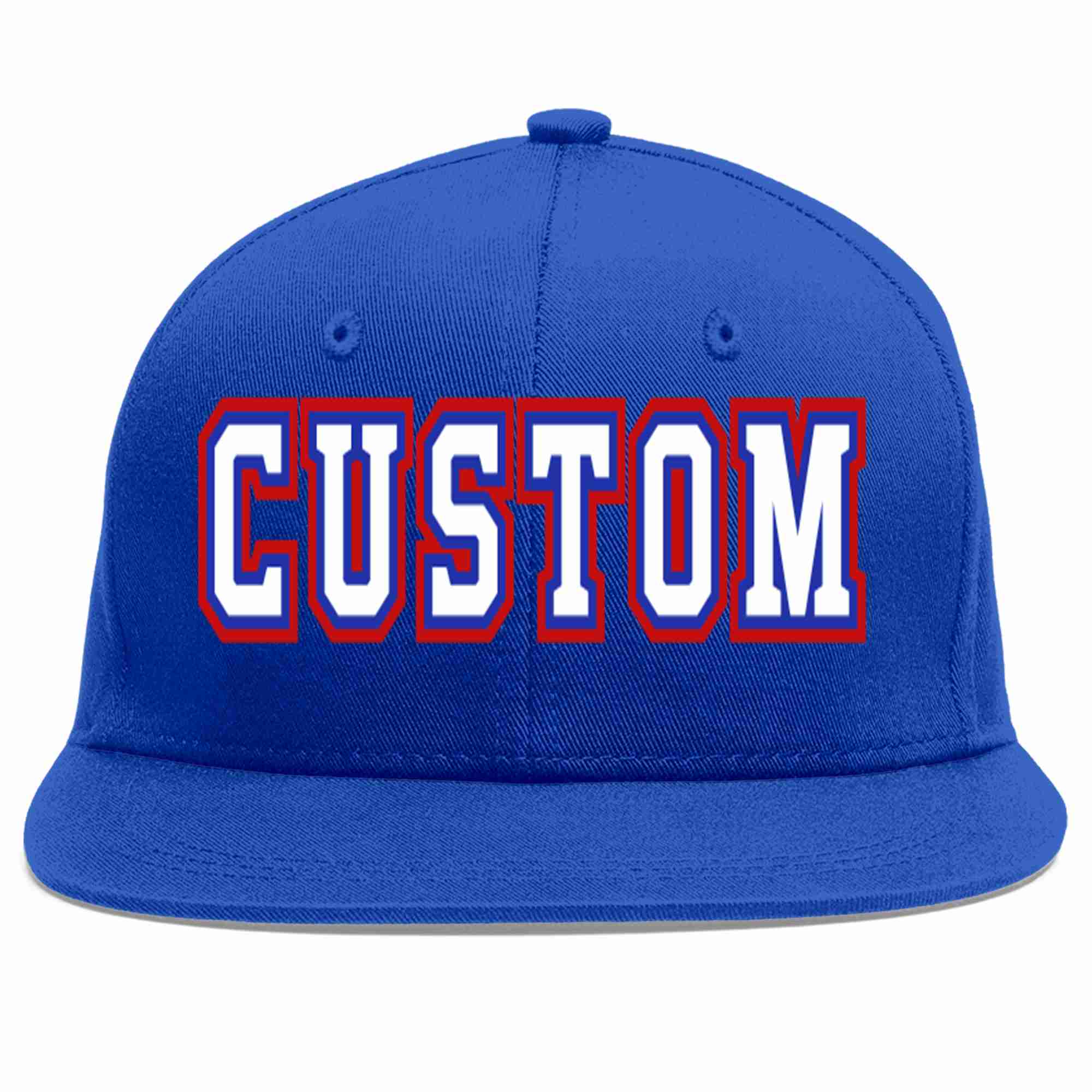 Custom Royal White-Royal Casual Sport Baseball Cap