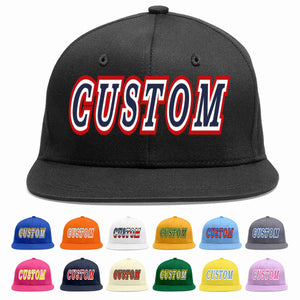 Custom Black Navy-White Casual Sport Baseball Cap