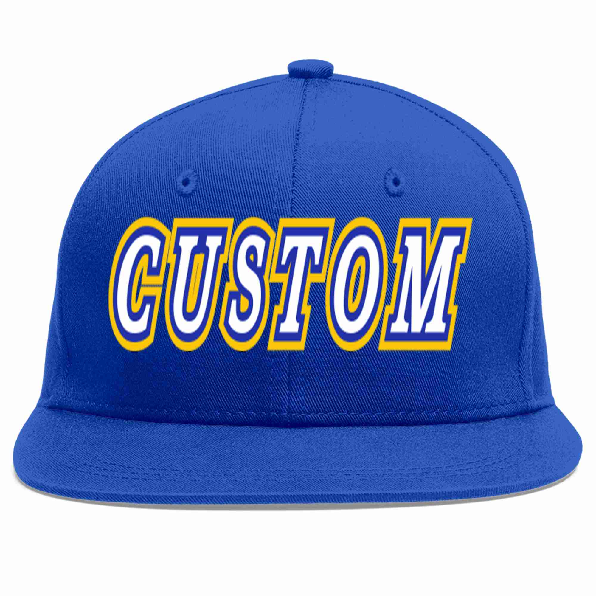 Custom Royal White-Royal Casual Sport Baseball Cap