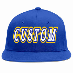 Custom Royal White-Royal Casual Sport Baseball Cap