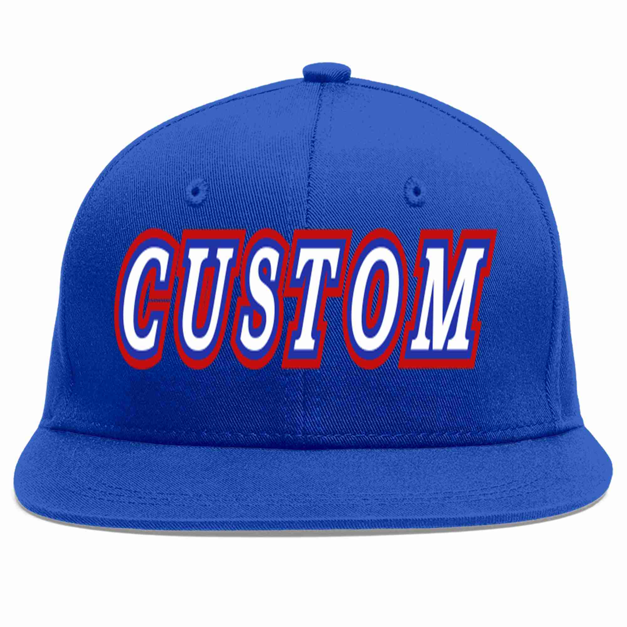 Custom Royal White-Royal Casual Sport Baseball Cap