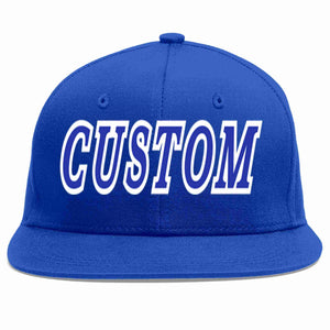 Custom Royal Royal-White Casual Sport Baseball Cap